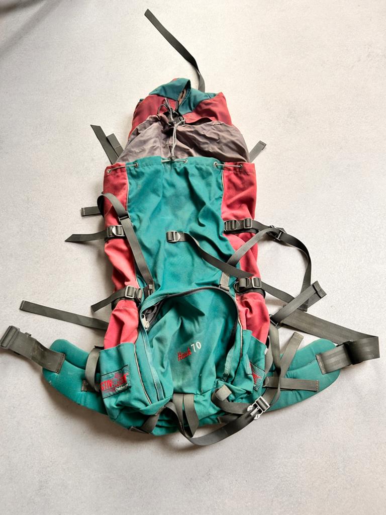 Backpack rugzak, Ophalen, Zo goed als nieuw, Zilver, Overige materialen