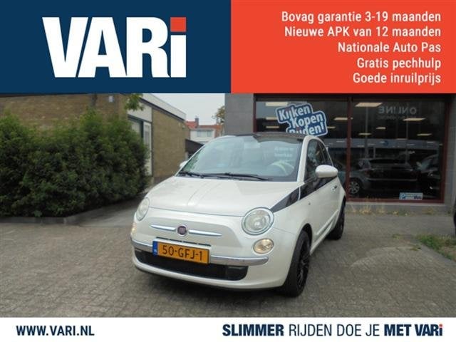 Fiat 500 1.4 16V Lounge (bj 2008), Auto's, 101 pk, Gebruikt, 31 €/maand, 905 kg