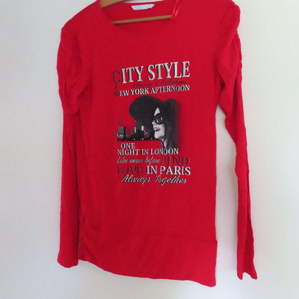 rood shirt dames City Style S/176 + 2 shirts Mexx  maat m, Verzenden, Zo goed als nieuw, Lange mouw, Maat 36 (S)