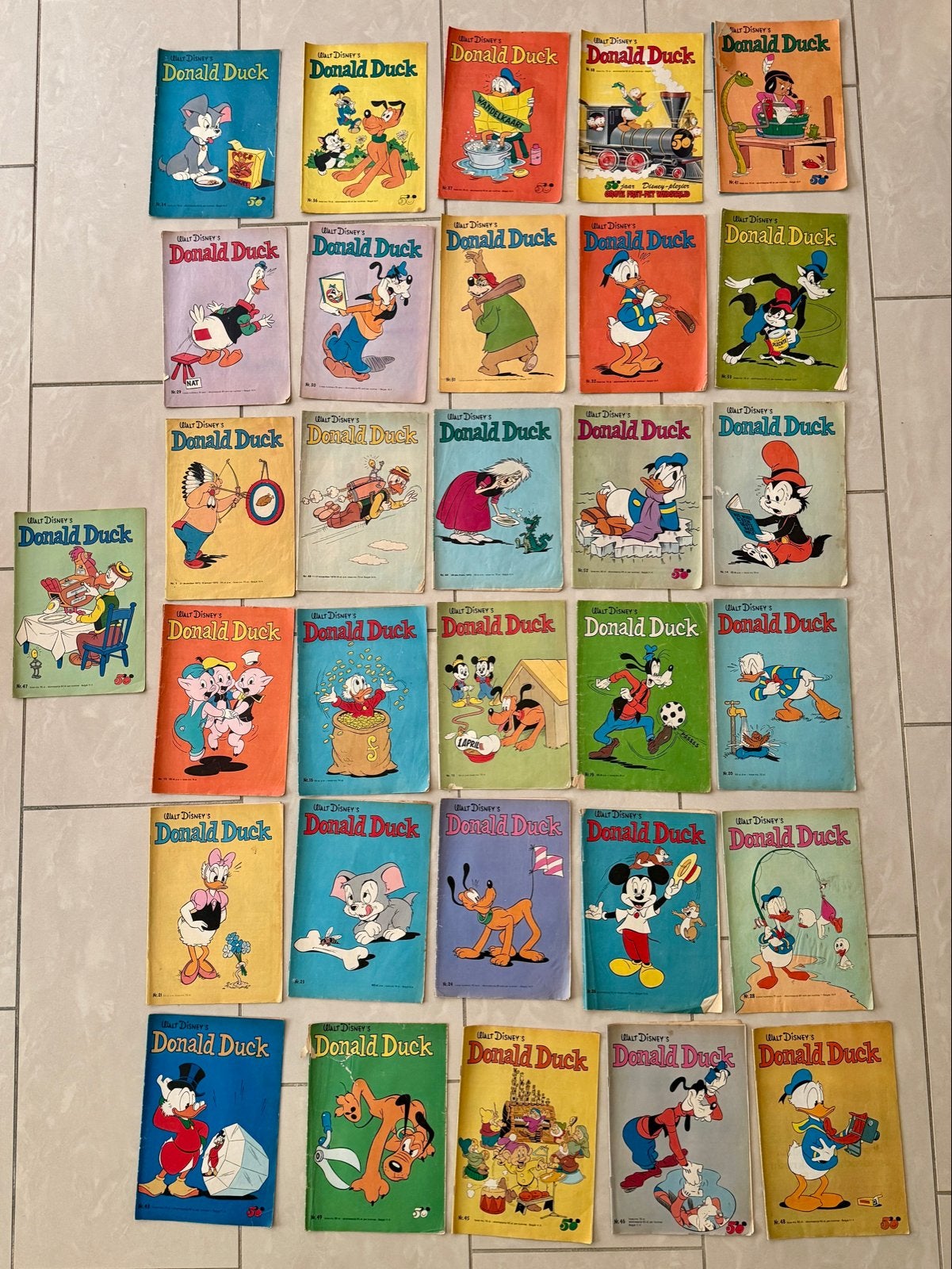 Donald Duck stripboeken collectie - 1972 en 1973, Boeken, Meerdere stripboeken, Ophalen of Verzenden, Gelezen
