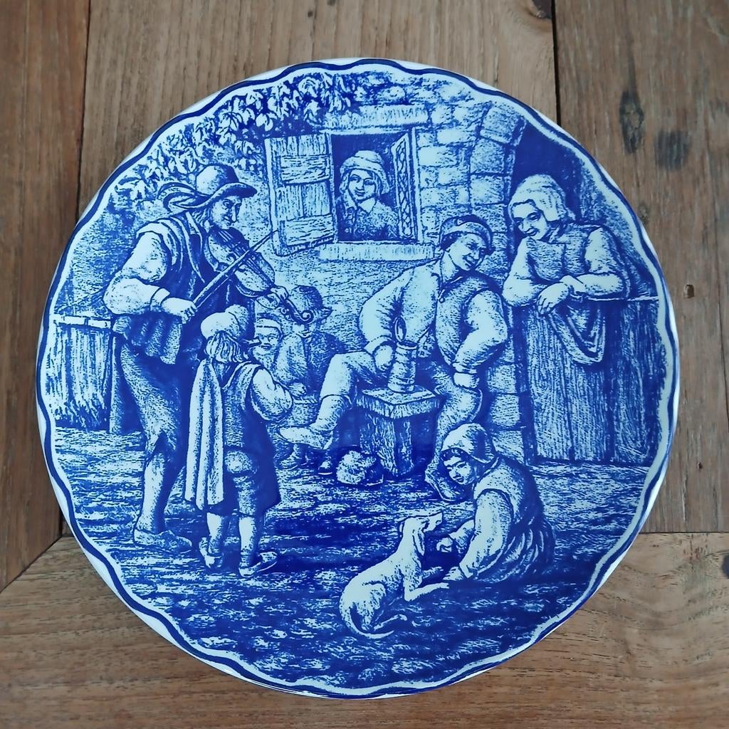 Antiek Delfts Blauw Boch La Louvière Wandbord, Antiek en Kunst, Antiek | Porselein, Ophalen of Verzenden