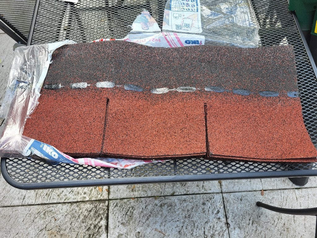 dakshingles rood, Ophalen, Overige materialen, Nieuw, Minder dan 5 m²