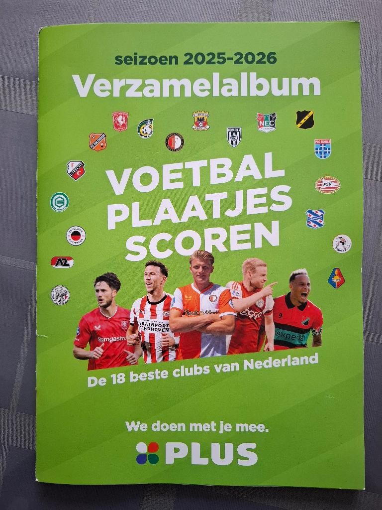 Plus voetbalstickers boek, Verzamelen, Supermarktacties, Plus, Ophalen of Verzenden
