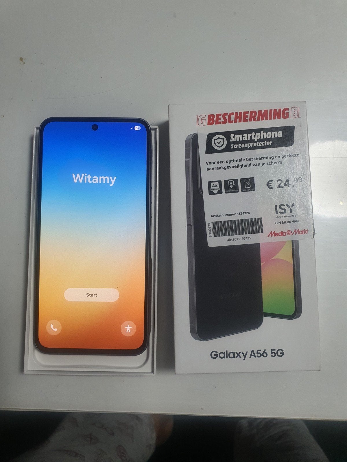 ISY Smartphone Screenprotector voor Galaxy A56 5G, Ophalen, Nieuw, Bescherming, Samsung