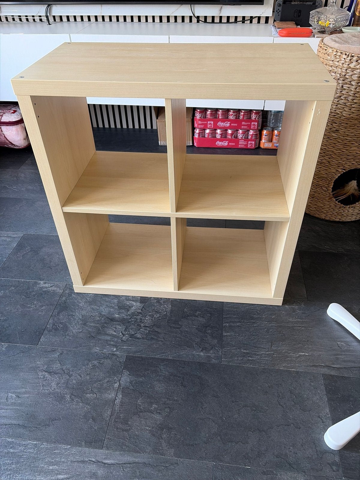IKEA Kallax Kast 2x2 Vakken - Licht Hout, Ophalen, Zo goed als nieuw