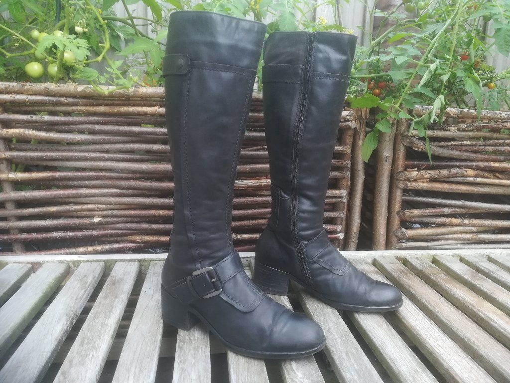 Via Vai Laarzen Leer Zwart maat 38, Kleding | Dames, Schoenen, Via Vai, Hoge laarzen, Zwart, Ophalen of Verzenden