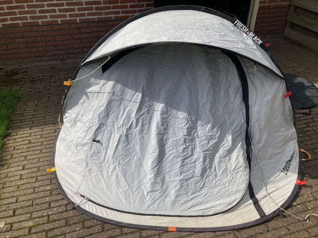 Quechua 2 Seconds II pop-up tent, Ophalen of Verzenden, Zo goed als nieuw, Tot en met 2
