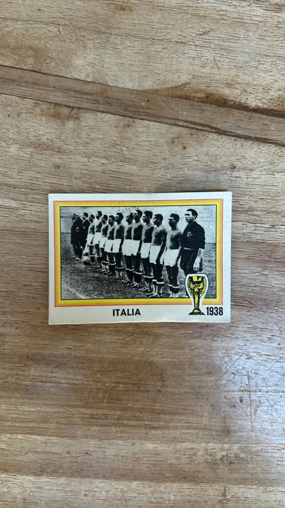 Panini Argentina 78 plaatje Italië WK 1938 kampioen WK 78, Verzenden, Zo goed als nieuw, Sticker