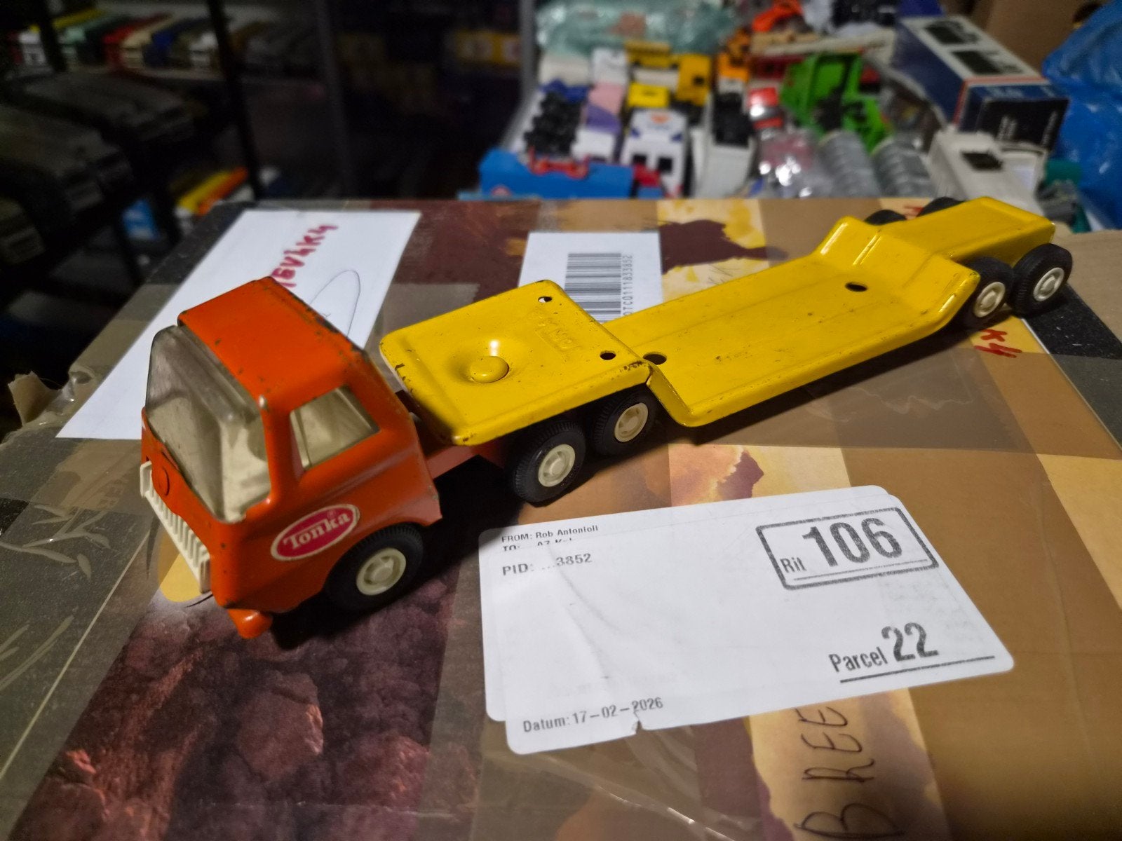 Drie tonka vrachauto.s, Tonka, T, Ophalen of Verzenden, Zo goed als nieuw