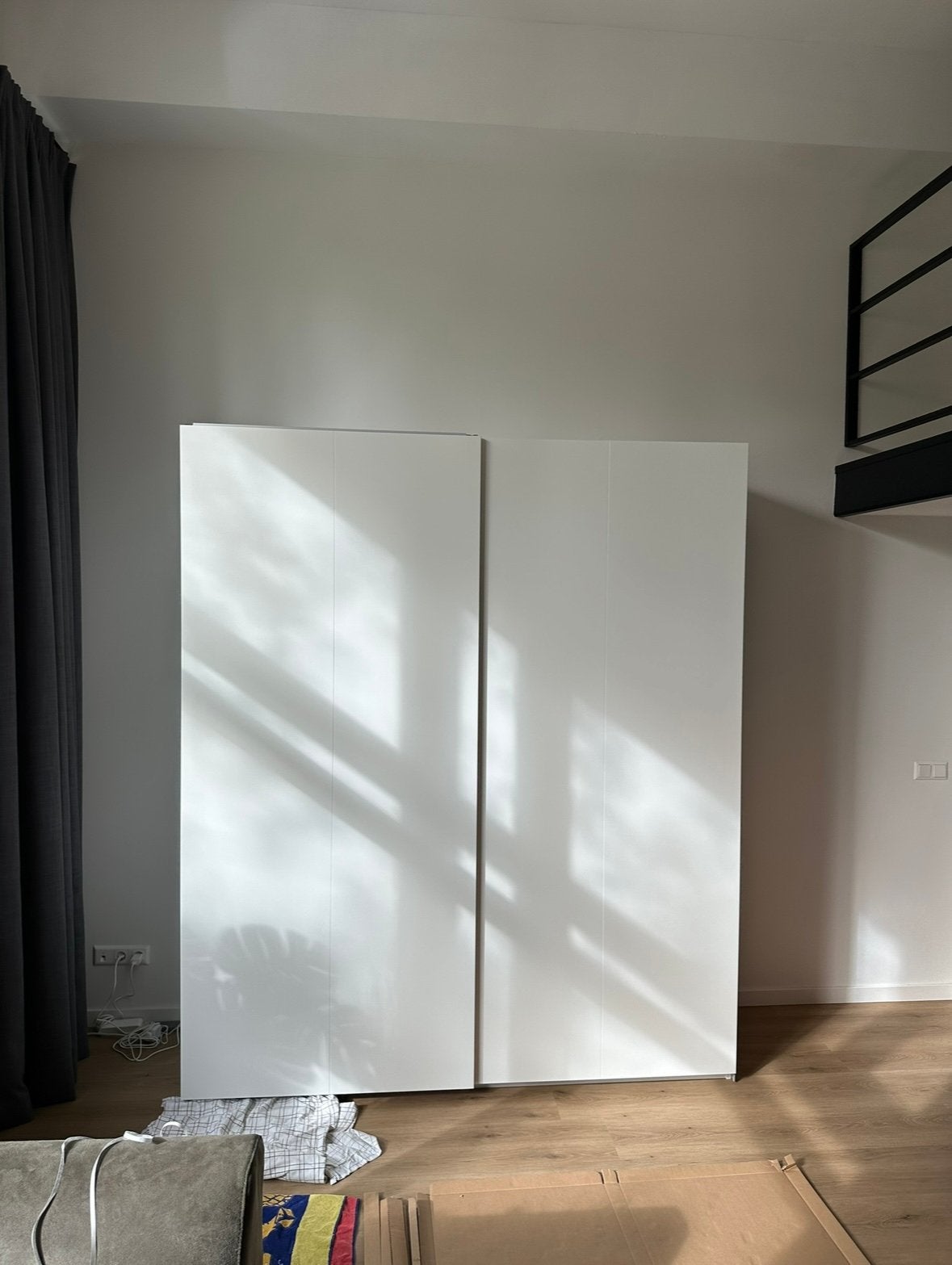 PAX HASVIK Schuifdeur, set van 2, wit, 200x236 cm, Ophalen, 200 cm of meer, Zo goed als nieuw, 200 cm of meer