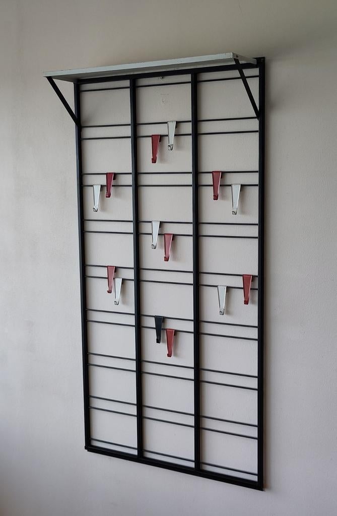 Vintage kapstok toonladder Tjerk Reyenga Pilastro metaal, Gebruikt, ., 100 tot 150 cm, .