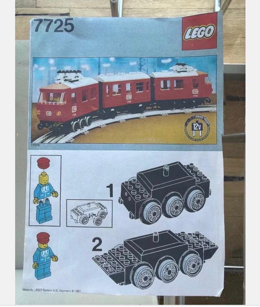 lego 7725 bouw beschrijving kopie lego trein, Kinderen en Baby's, Speelgoed | Duplo en Lego, Ophalen, Gebruikt, Lego