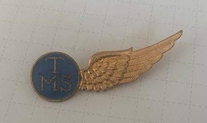 WO2 MLD Wing Badge - telegrafist mechanicien schutter, Verzamelen, Ophalen of Verzenden, Luchtmacht, Engeland, Lintje, Medaille of Wings