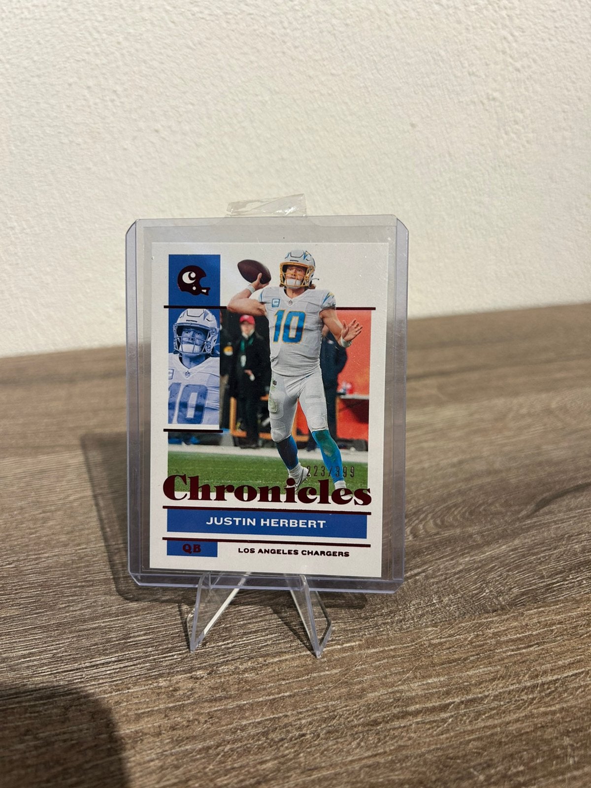 Justin Herbert 2021 Panini Chronicles Football #68 Red /399, Ophalen of Verzenden, Zo goed als nieuw, Buitenlandse clubs, Poster, Plaatje of Sticker