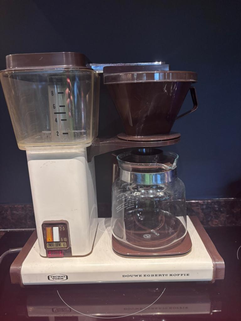 Vintage Douwe Egberts koffiezetapparaat, Gebruikt, Koffiemachine, Gemalen koffie, Ophalen of Verzenden