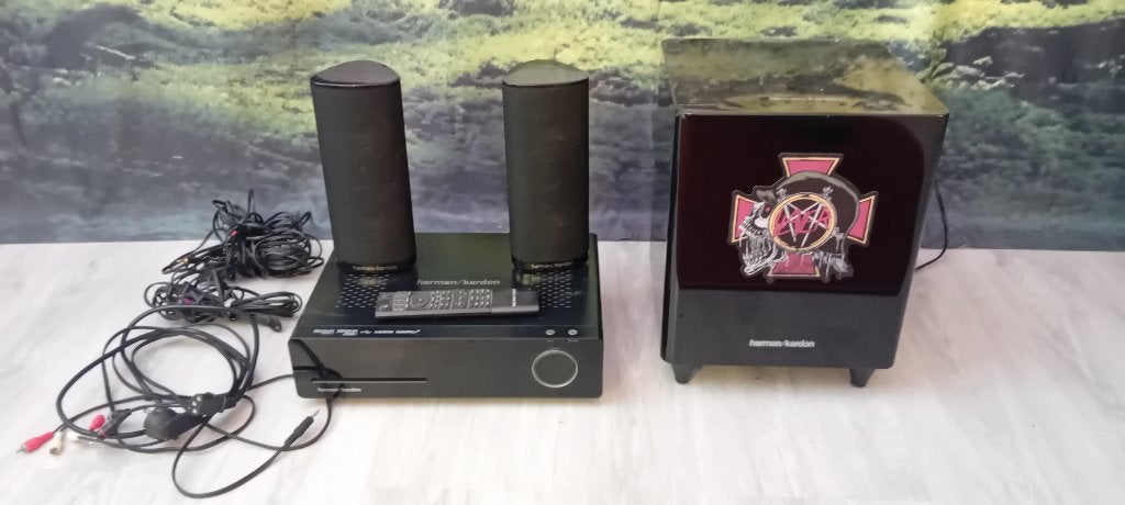 harman hardon setje hkts210sub/230, Gebruikt, Subwoofer, Afstandsbediening, Harman Kardon