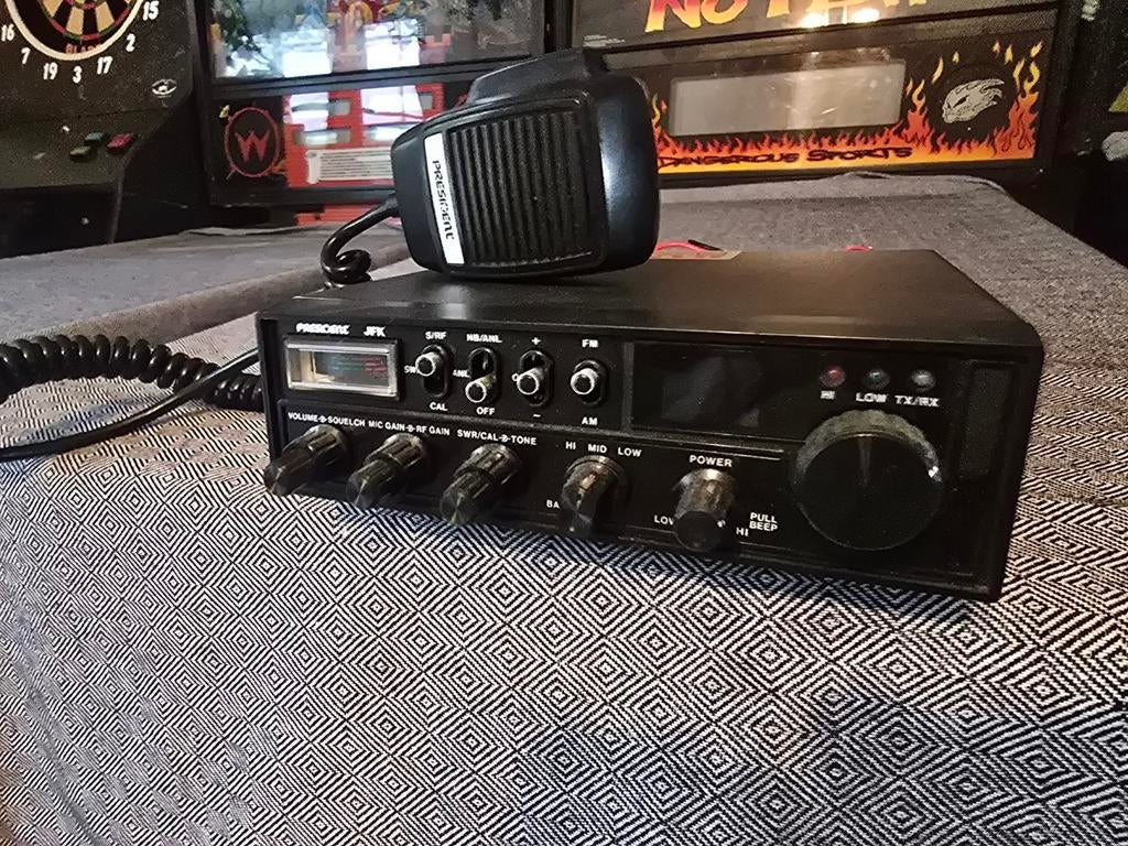 President JFK CB-radio met originele handmike, Telecommunicatie, Ophalen of Verzenden, Gebruikt