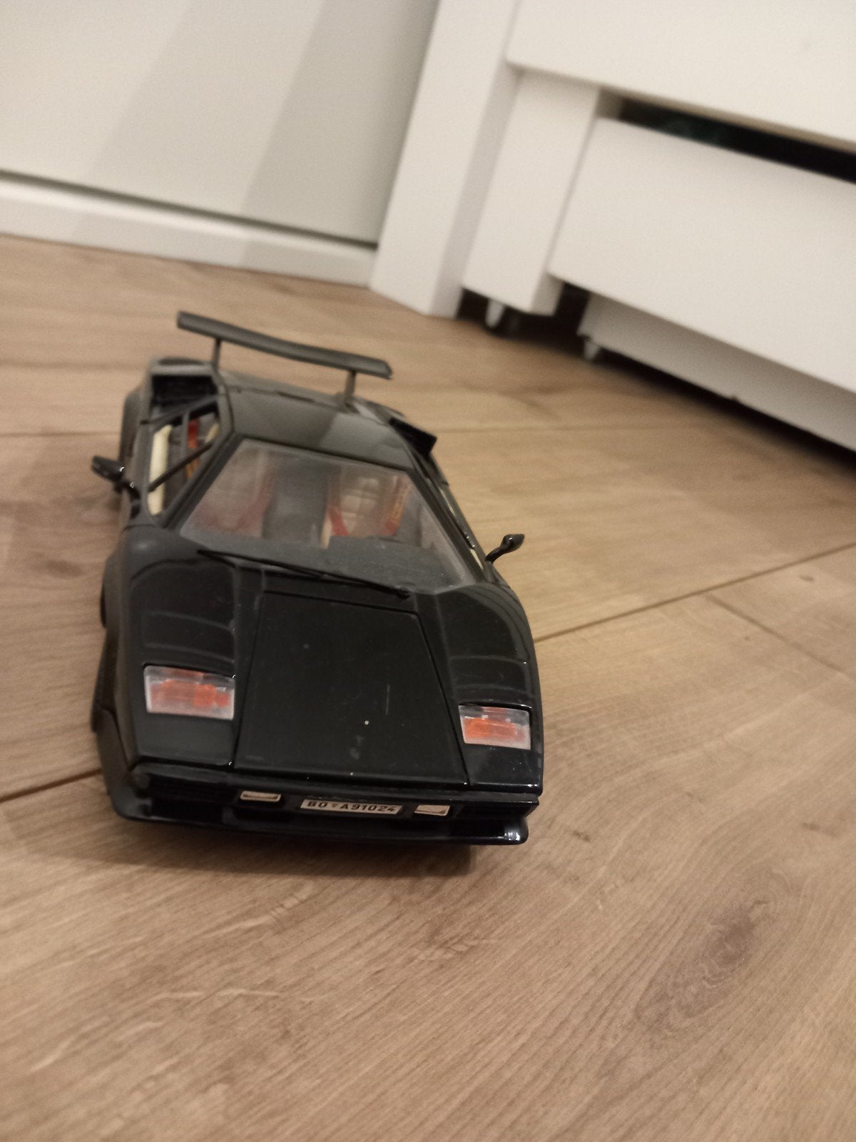 Lamborghini Countach 1/18 Modelauto Zwart, Ophalen of Verzenden
