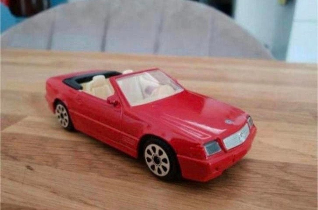 Mercedes-Benz 300 SL R129 Cabriolet – Bburago – 1:43, Hobby en Vrije tijd, Modelauto's | 1:43, Ophalen of Verzenden, Zo goed als nieuw