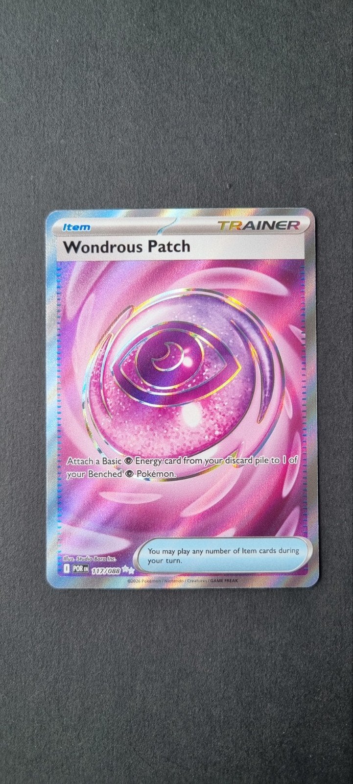 Wondrous Patch POR 117, Ophalen of Verzenden, Zo goed als nieuw, Losse kaart, Foil