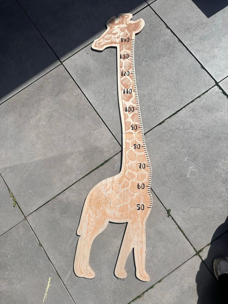 Groeimeter Giraffe voor Kinderkamer, Ophalen, Zo goed als nieuw, Wanddecoratie