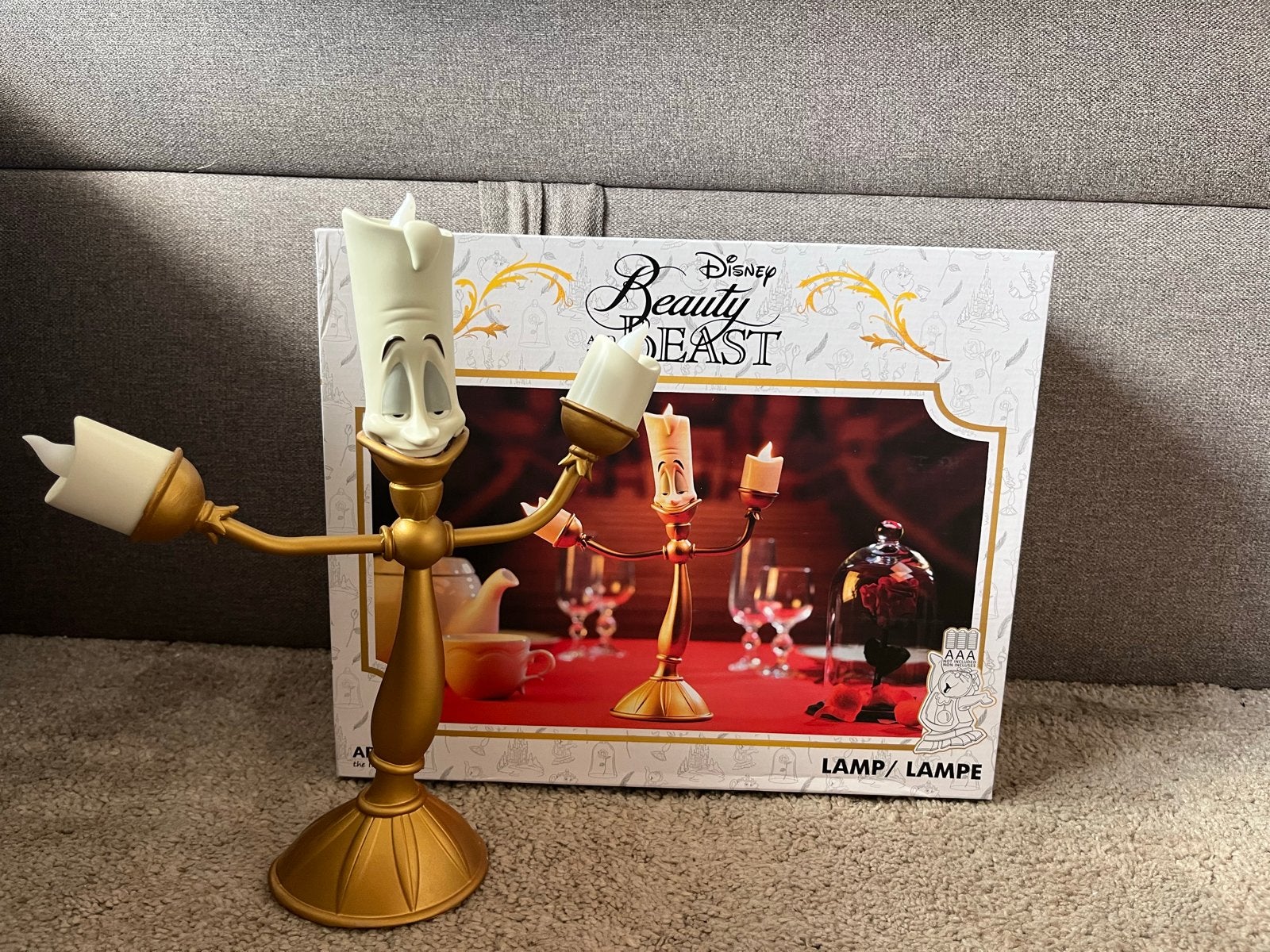 AbyStyle Lamp Belle en het Beest Lumière, Kunststof, Ophalen of Verzenden, Zo goed als nieuw, Werkt op batterijen
