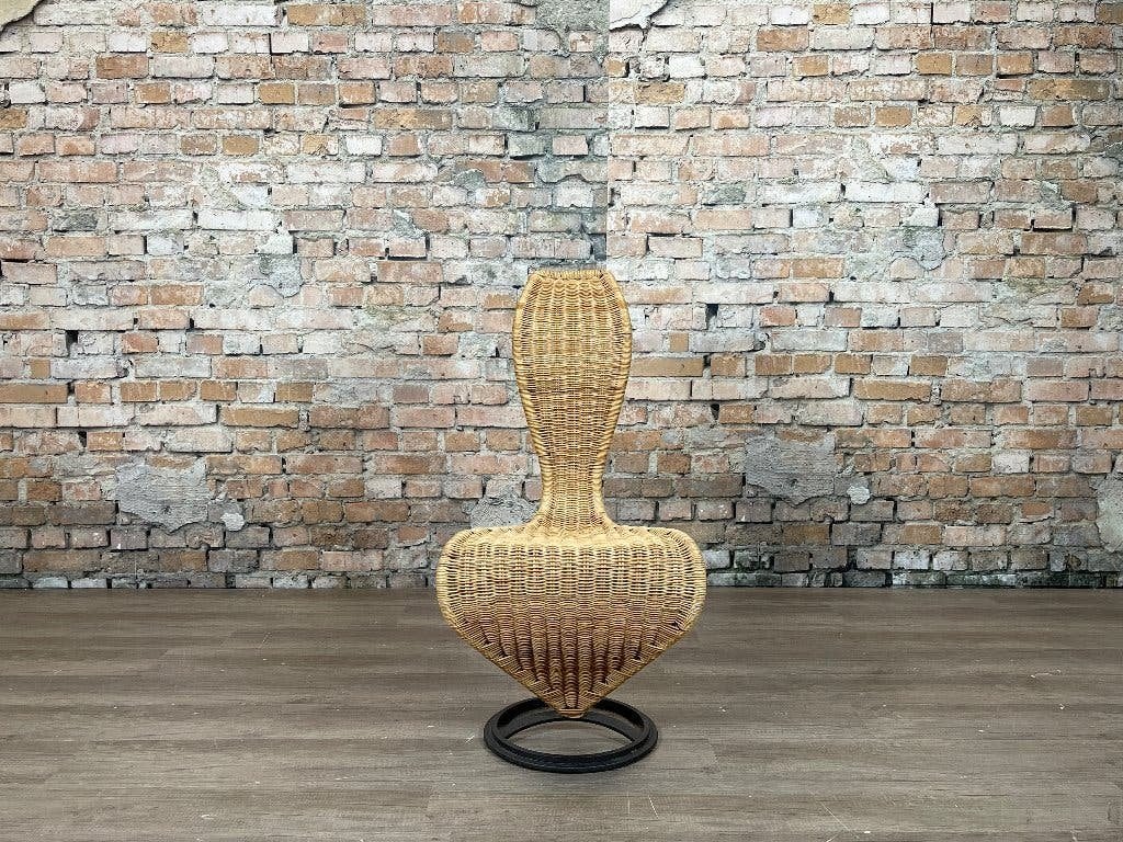 Cappellini S-Chair – Riet | Tom Dixon, Ophalen, Gebruikt, Bruin, Design