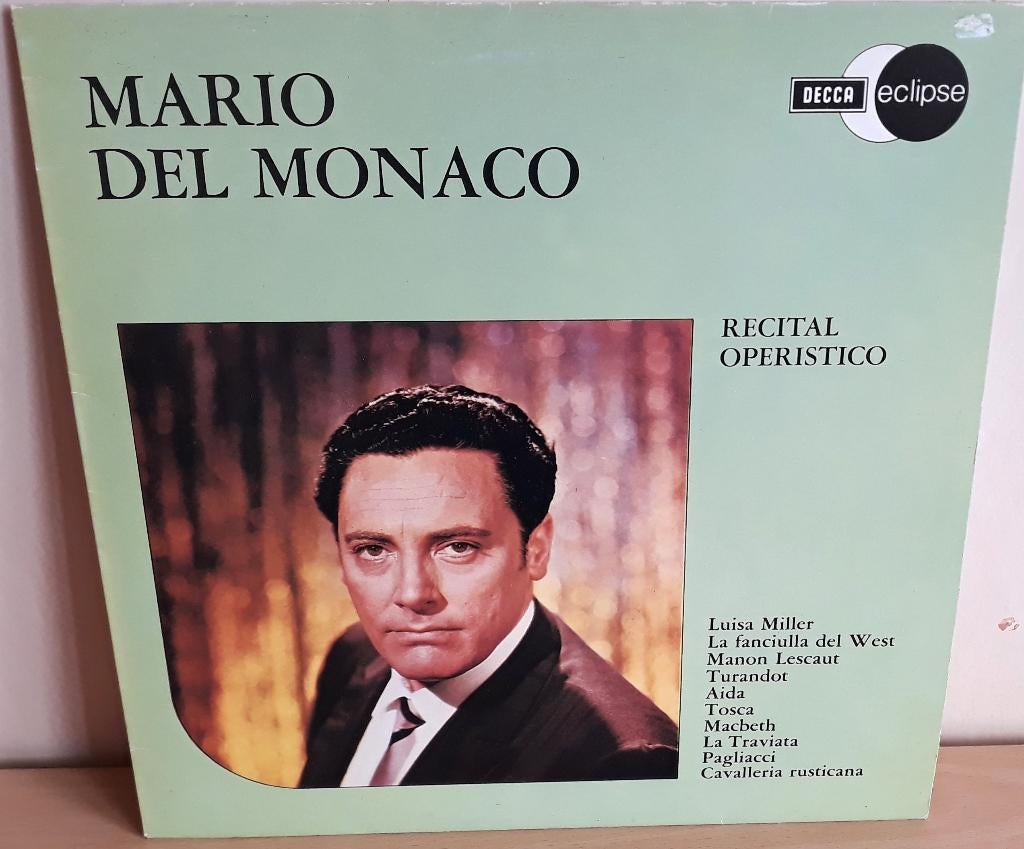 Mario del Monaco ‎– Recital Operistico - 1972 - Als nieuw, Opera of Operette, Ophalen of Verzenden, Zo goed als nieuw, Romantiek