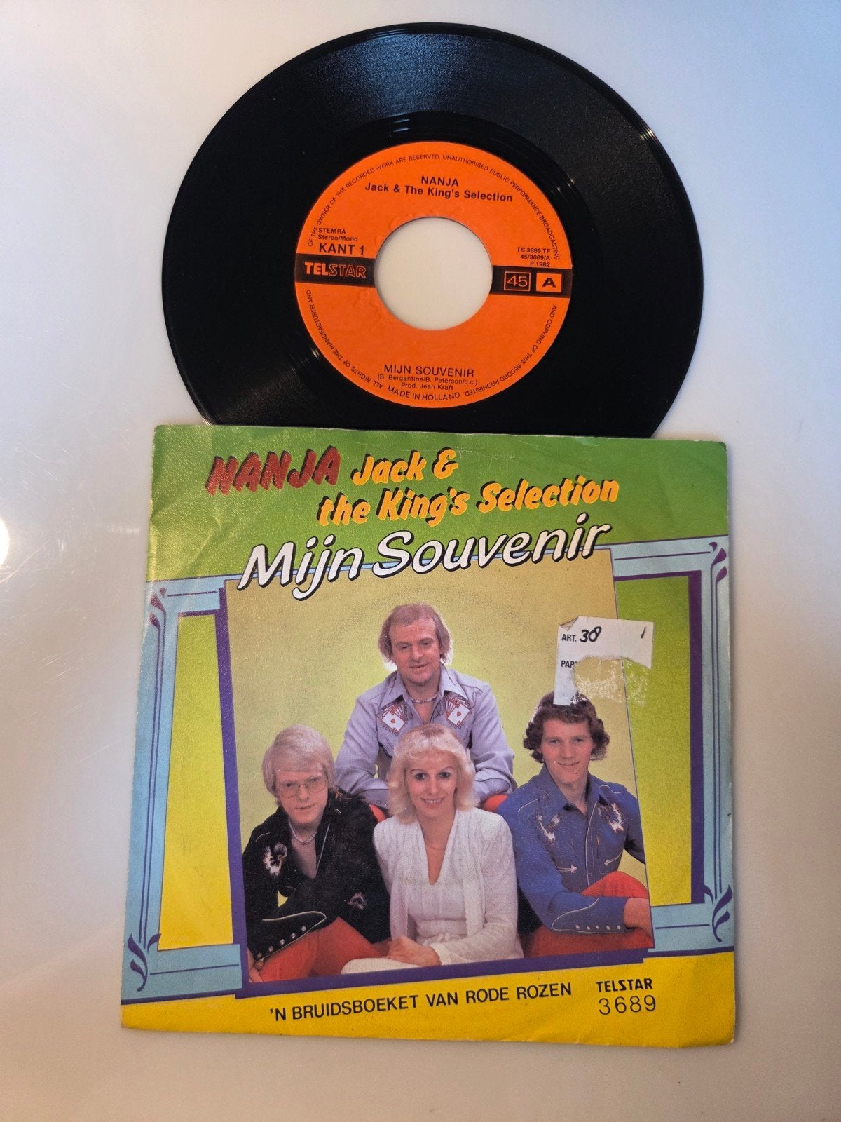 Nanja Jack & The king's selection - Mijn souvenir, Ophalen of Verzenden, Gebruikt, 7 inch, Nederlandstalig