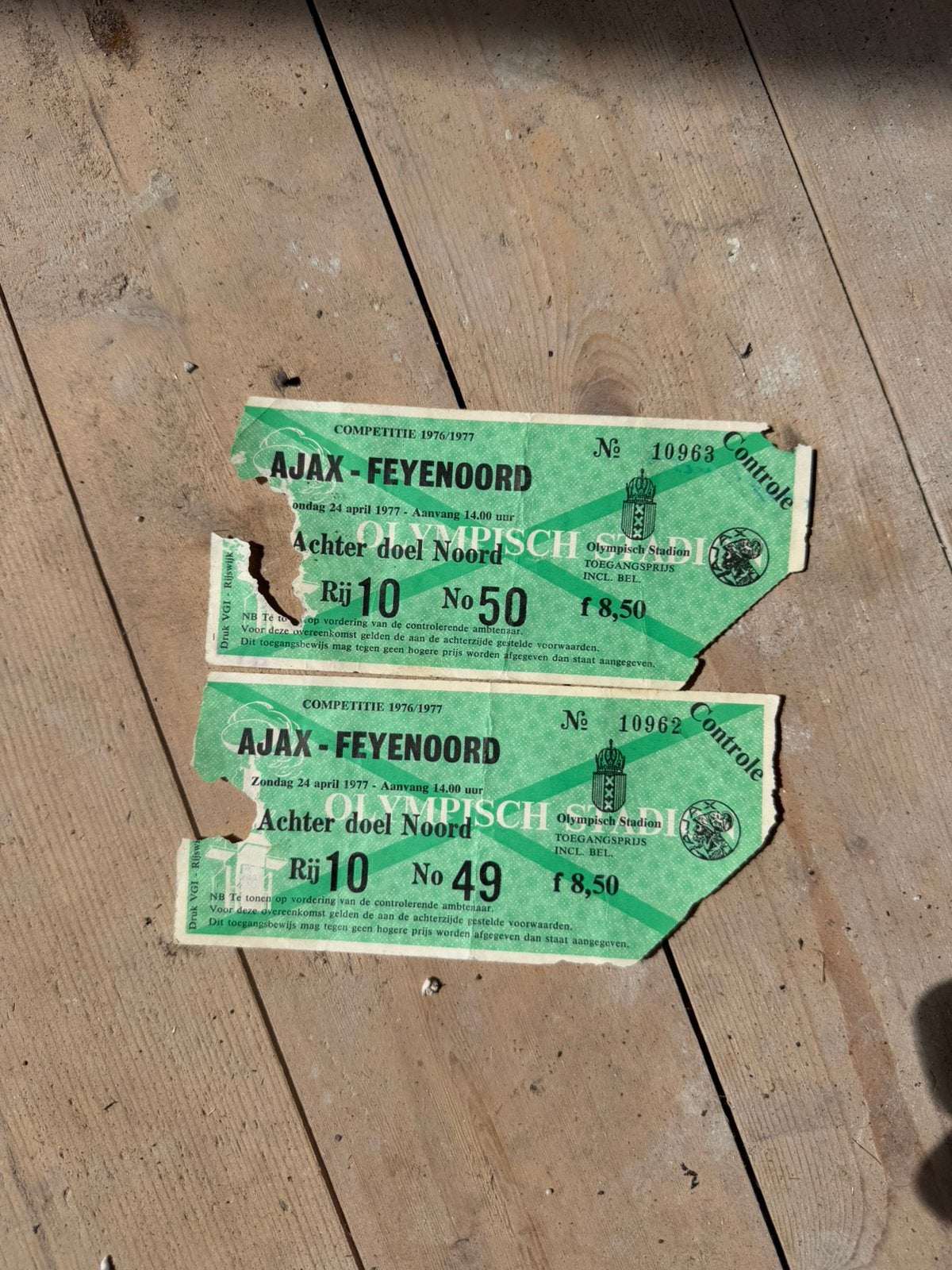 Ajax -Feyenoord Klasieker 1976/1977, Twee personen