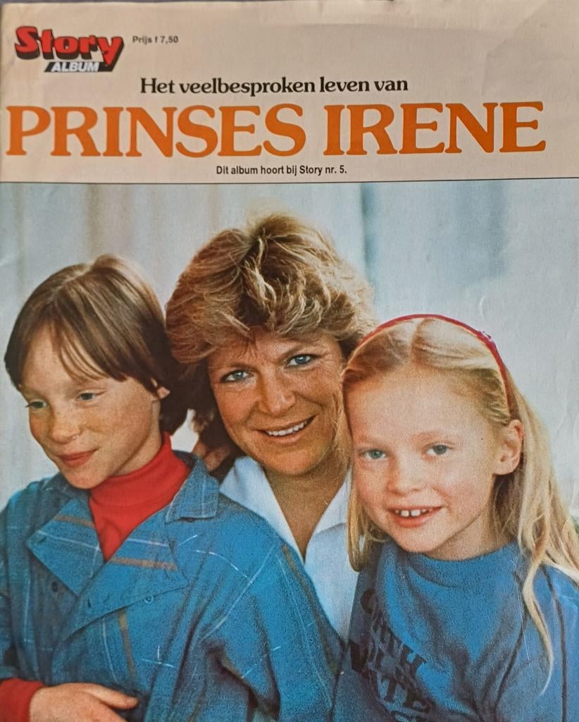 Vintage Story Album: Het veelbesproken leven v Prinses Irene, Verzamelen, Ophalen of Verzenden, Gebruikt, Nederland, Tijdschrift of Boek