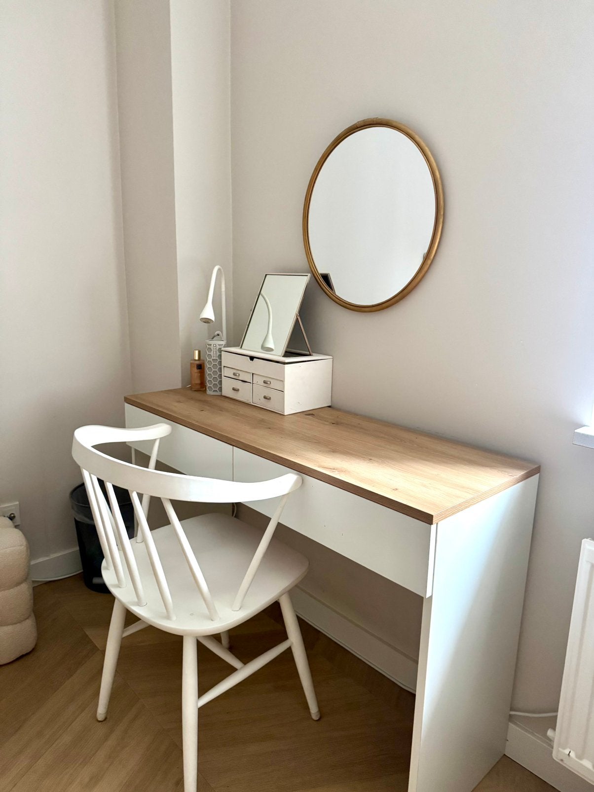 Lidl makeuptafel/bureau, Ophalen, Gebruikt, 100 tot 150 cm, Scandinavisch