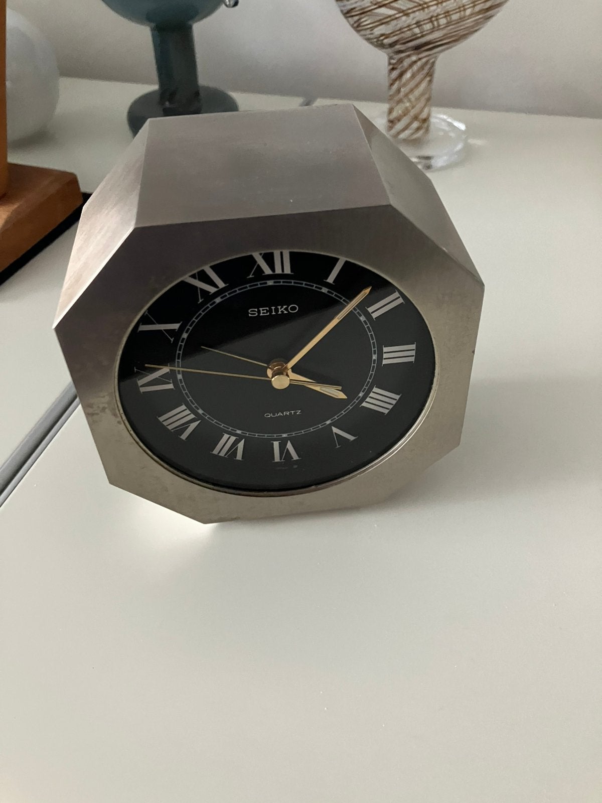 Seiko QP-026k Japan vintage quartz klok, Ophalen of Verzenden