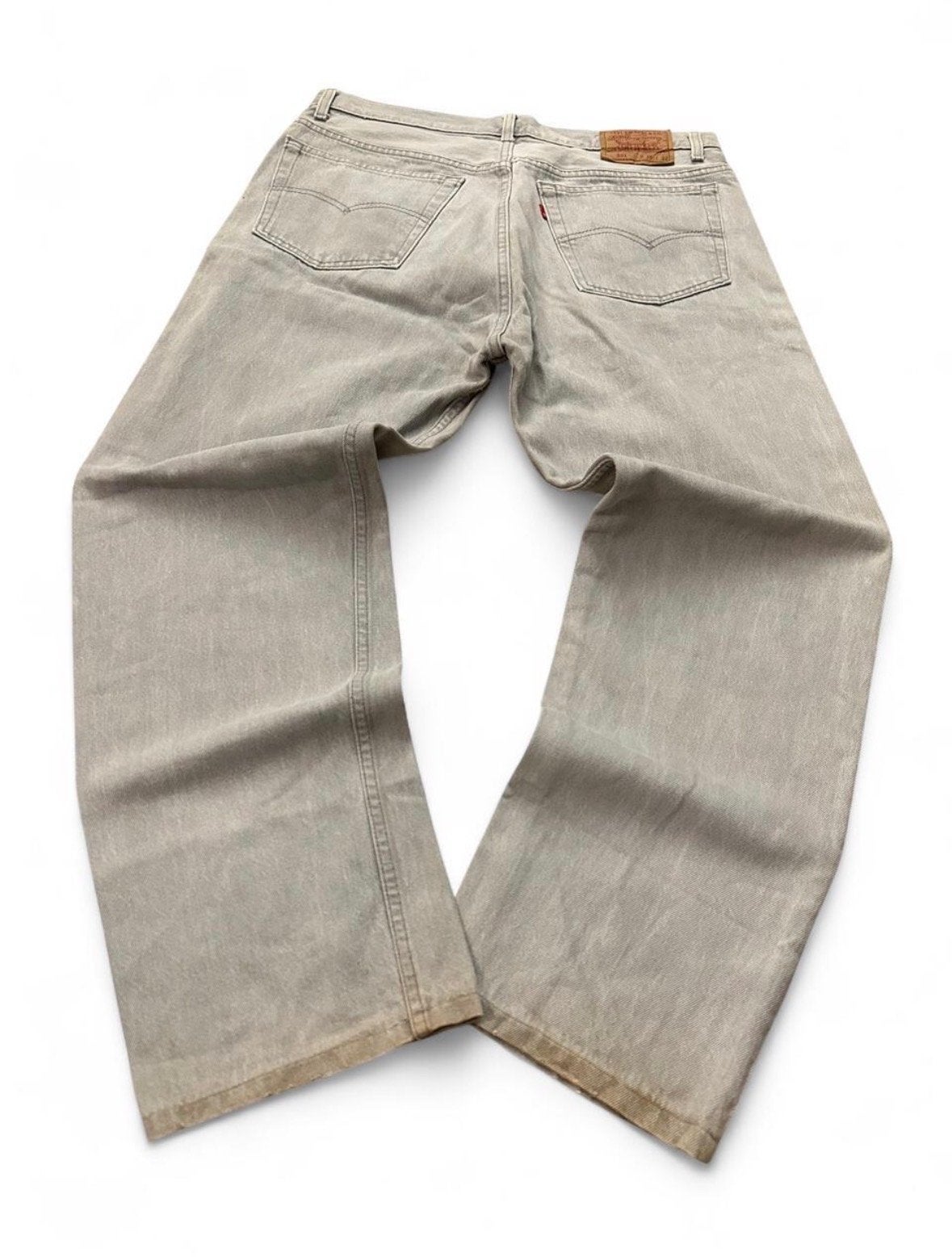 Vintage Levi's 501 Jeans 1992 USA W34 L30 Grijs Wide Leg, Ophalen of Verzenden, Gedragen, Grijs, W33 - W34 (confectie 48/50)