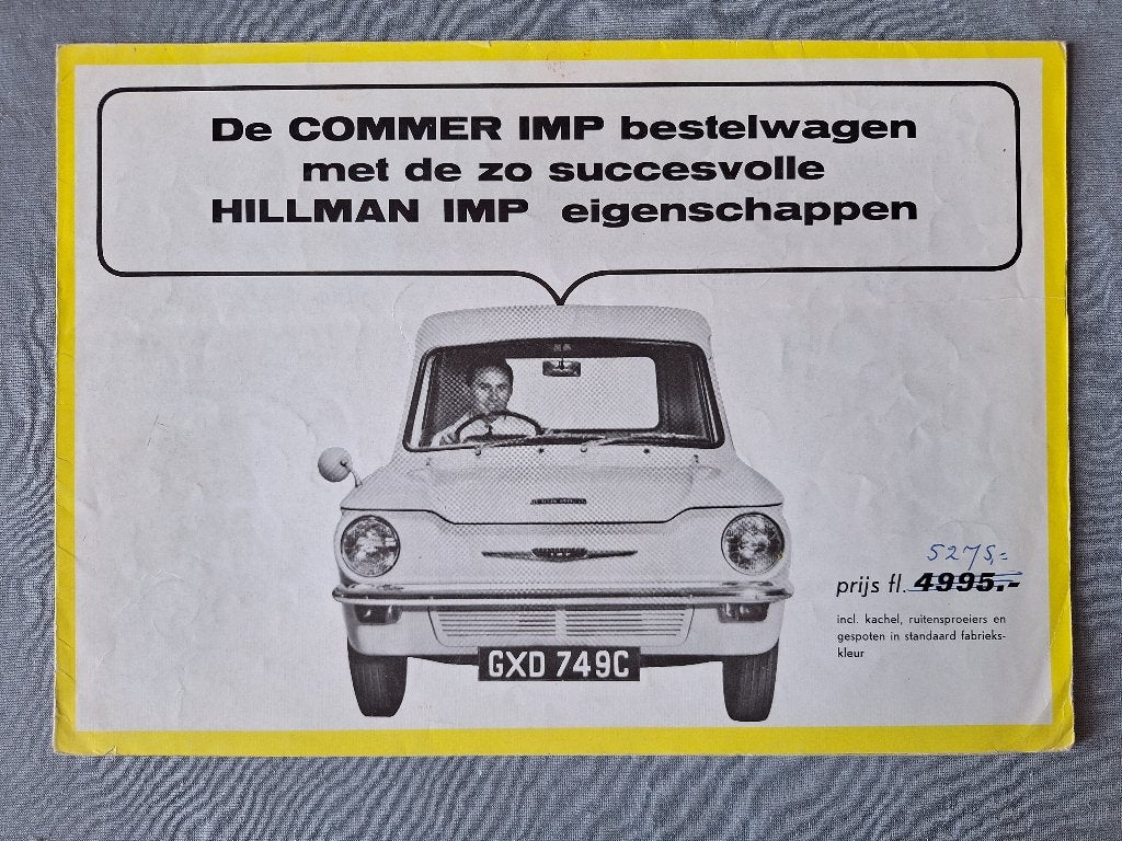 Brochure COMMER IMP - NL, Verzenden, Gelezen, Overige merken