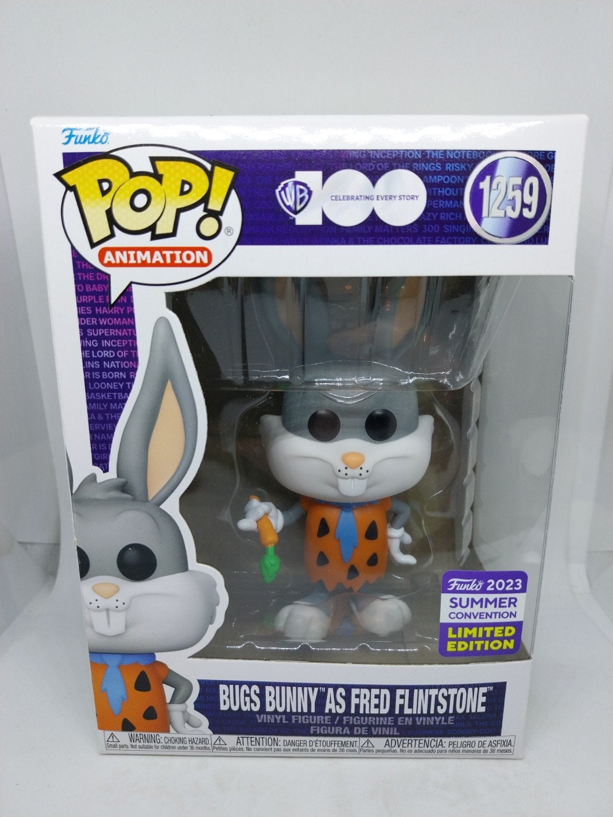 Funko Pop Bugs Bunny als Fred Flintstone #1259 SDCC 2023, Verzamelen, Ophalen of Verzenden, Nieuw