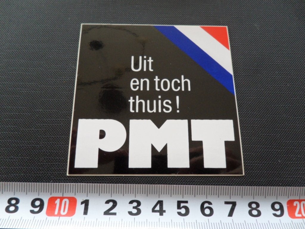 sticker Leger Uit en toch thuis PMT  *, Ophalen, Zo goed als nieuw