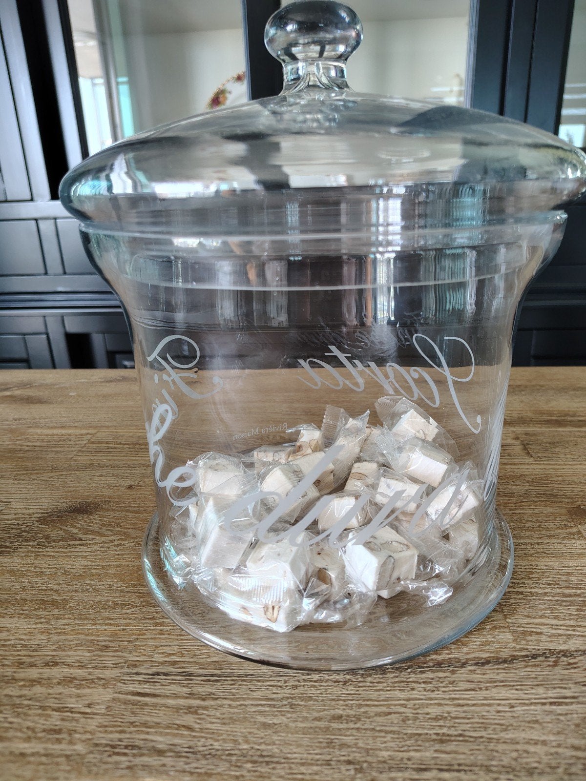 Riviera Maison glazen voorraadpot - Zo goed als nieuw, Ophalen, Zo goed als nieuw, Glas