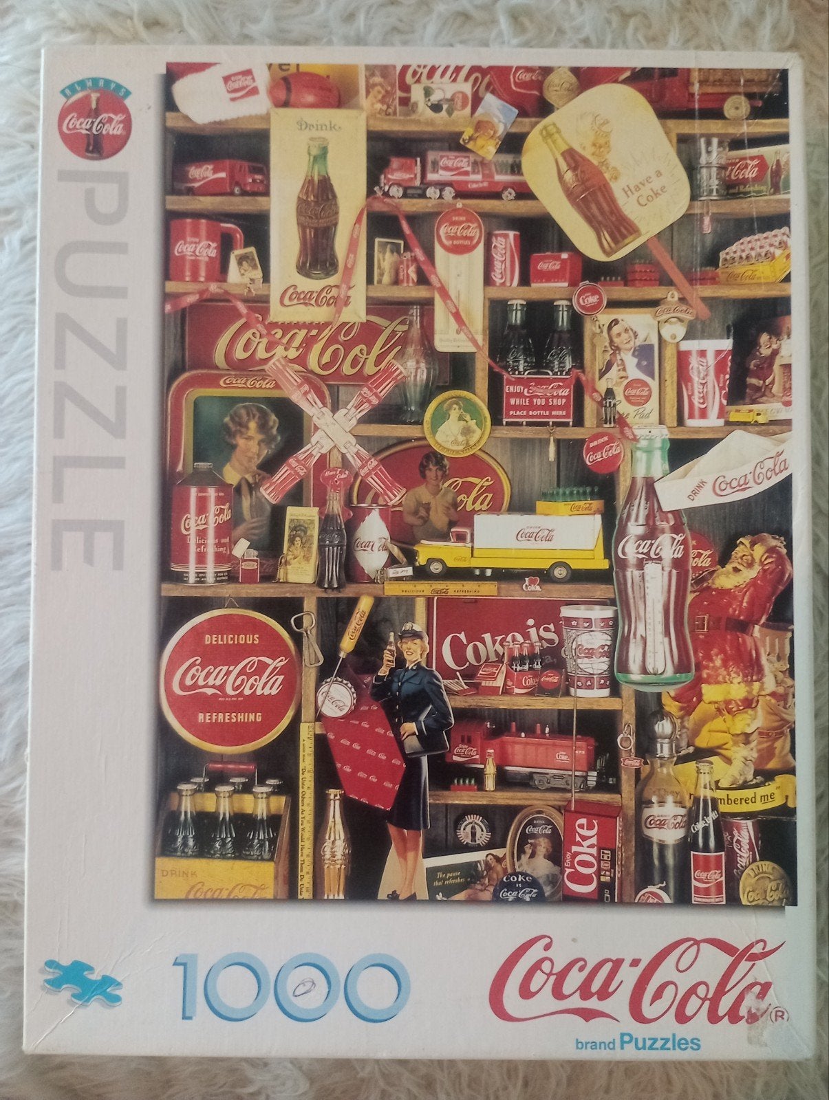 Coca-Cola Puzzel 1000 stukjes - Achterkant beschadigd, Ophalen of Verzenden, Meer dan 50 stukjes, Gebruikt, 6 jaar of ouder