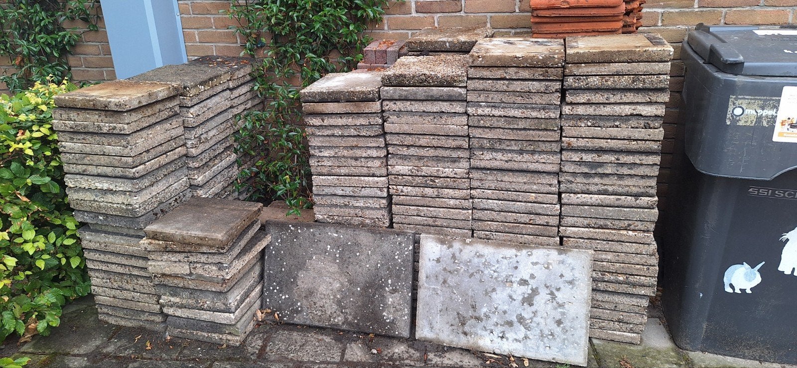 Tegels gratis mee te nemen, Tuin en Terras, Tegels en Klinkers, Ophalen, Gebruikt, Overige typen, 10 m² of meer