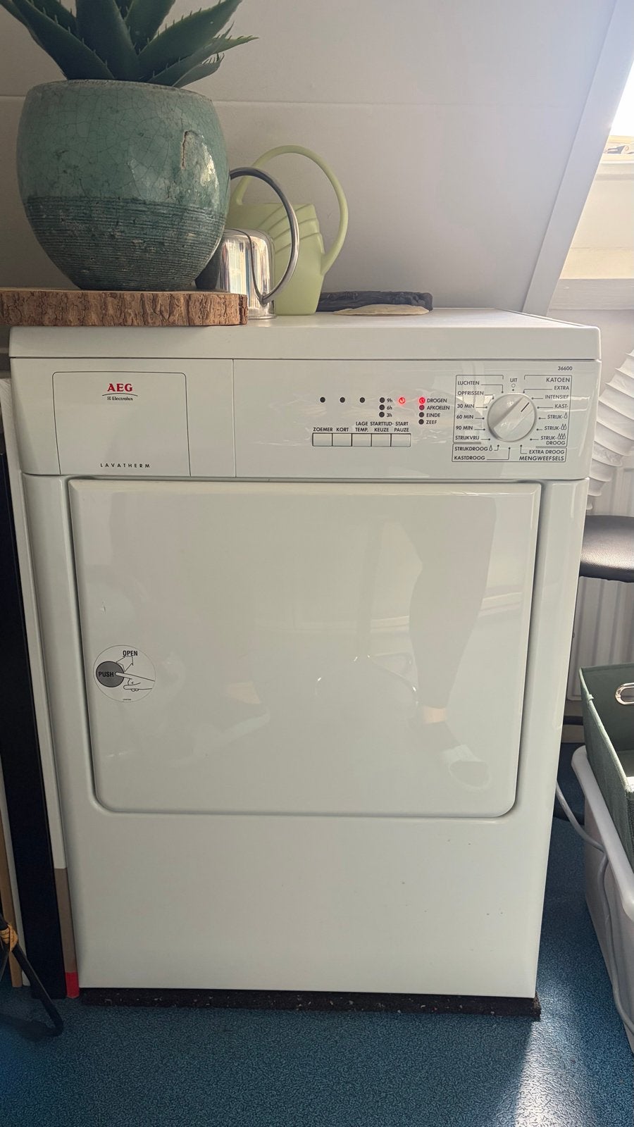 NIEUWE AEG Lavatherm T36600 Luchtafvoerdroger, Ophalen, 6 tot 8 kg, Nieuw, Voorlader