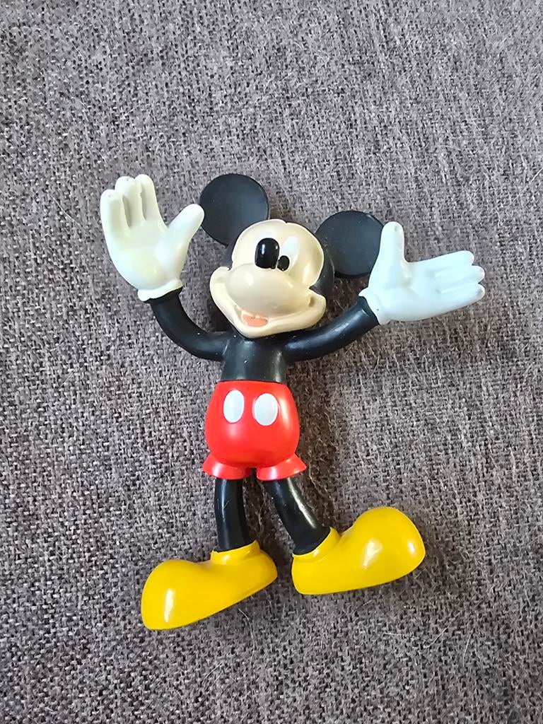 Mickey Mouse figuurtje - 12 cm, beweegbare armen/benen, Verzamelen, Disney, Ophalen of Verzenden, Mickey Mouse, Zo goed als nieuw