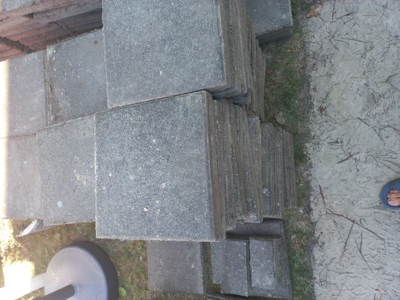 stoeptegels, Tuin en Terras, Tegels en Klinkers, Ophalen of Verzenden, Gebruikt, Beton, Terrastegels