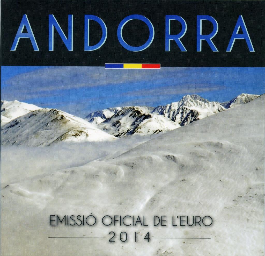 BU set Andorra 2014 - 1 cent t/m 2 euro - Blister, Verzenden, Overige landen, Overige waardes, Setje