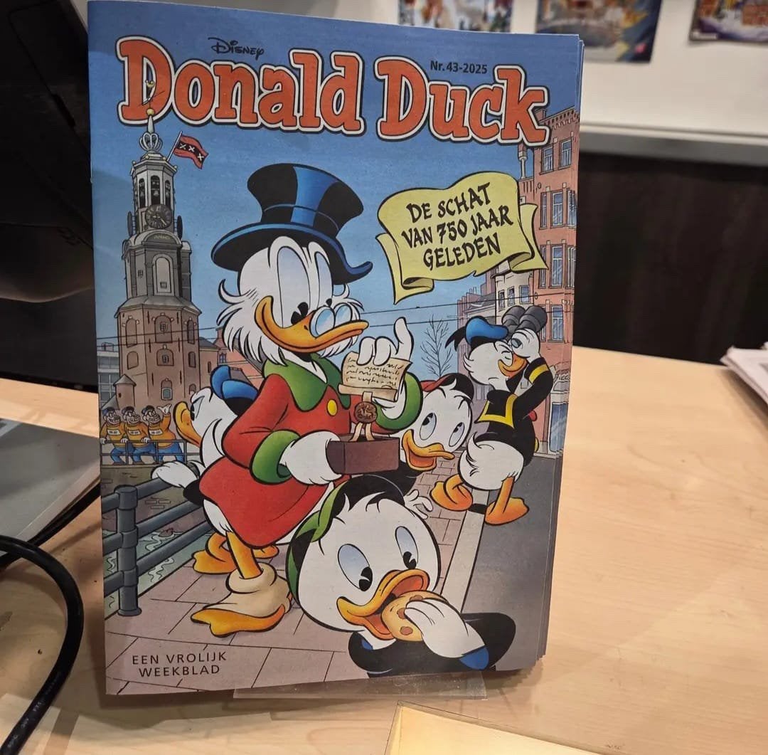 Collectersitem Donald Duck 750 jaar Amsterdam, Eén stripboek, Ophalen of Verzenden, Zo goed als nieuw