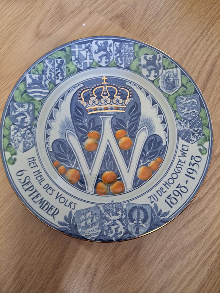 Jubileum bord 40 jaar regering koningin Wilhelmina, Ophalen