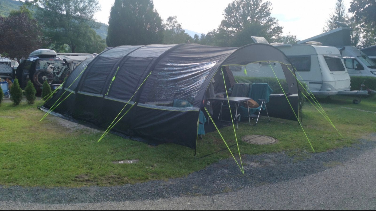 Obelink Portico 6 Easy Air tunneltent - Zo goed als nieuw, Ophalen, Zo goed als nieuw, Tot en met 4