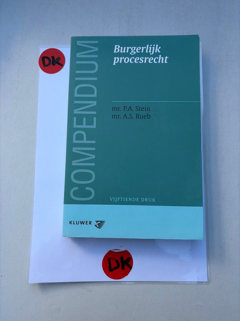 Compendium Burgerlijk procesrecht - Vijftiende druk, Boeken, Studieboeken en Cursussen, Ophalen of Verzenden, Gamma, Zo goed als nieuw