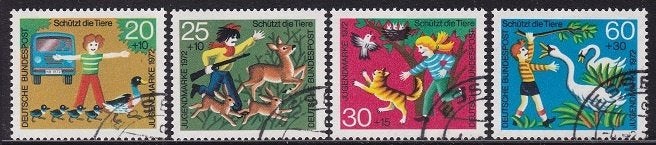2160 - West Duitsland michel 711/714 gestempeld , Voor de je, Verzenden, BRD, Gestempeld
