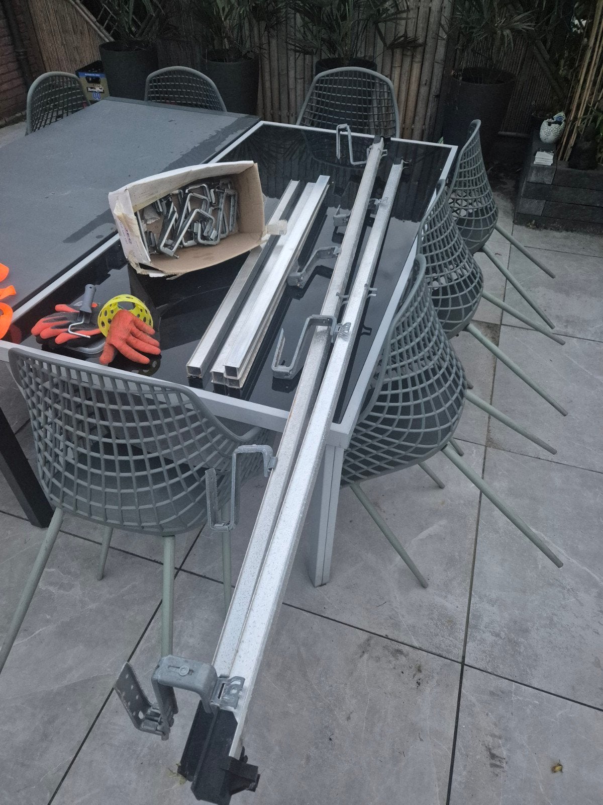 Bevestiging zonnenpaneel schuin dak, Ophalen, Gebruikt, Aluminium